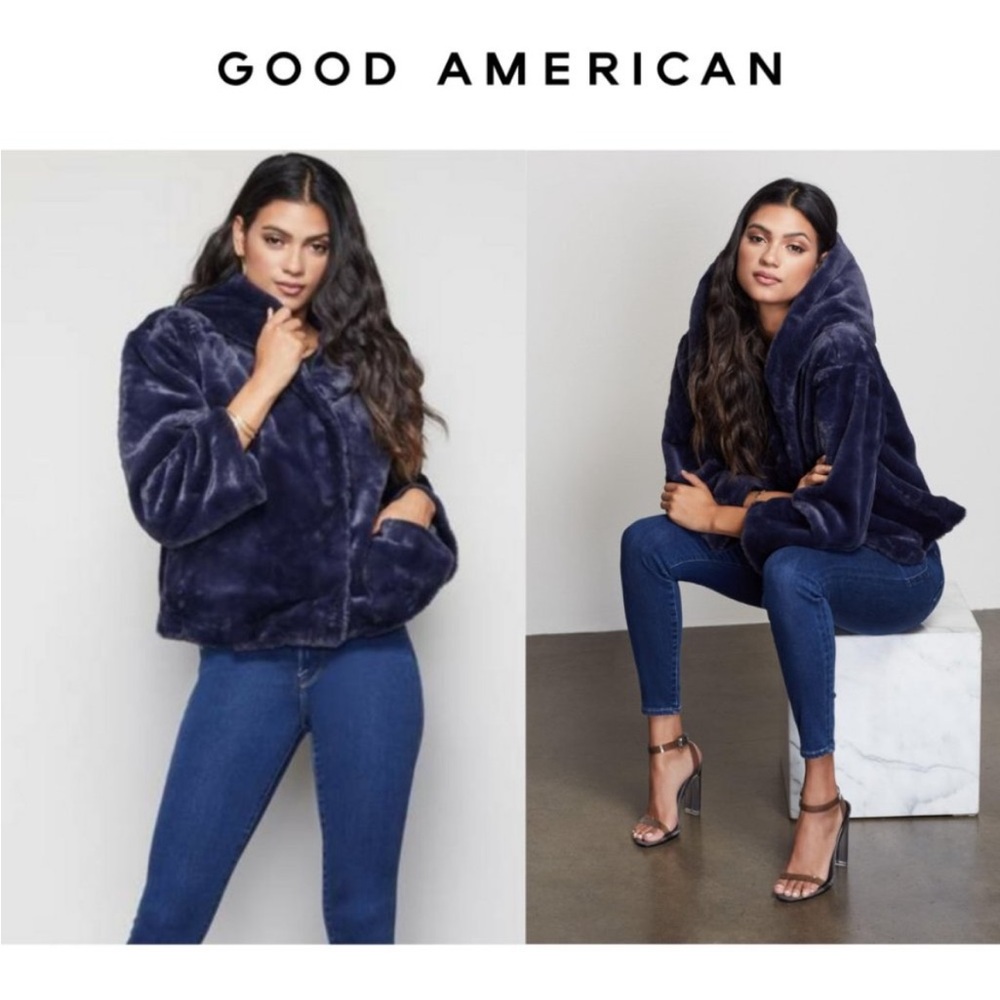 Good American Living Lavish Faux Fur Hooded Jacket